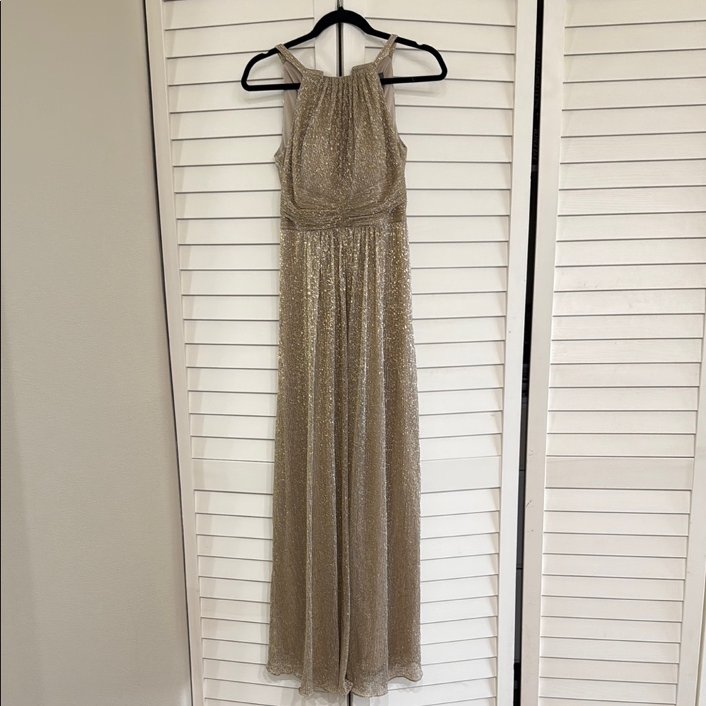 Vince Camuto- Elegant Gold Evening Gown